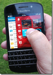 BlackBerry Q10 - Hub, Peek View, Active Frames